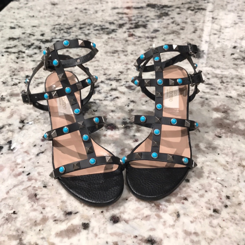 SOLD Valentino rockstud block sandal SOLD